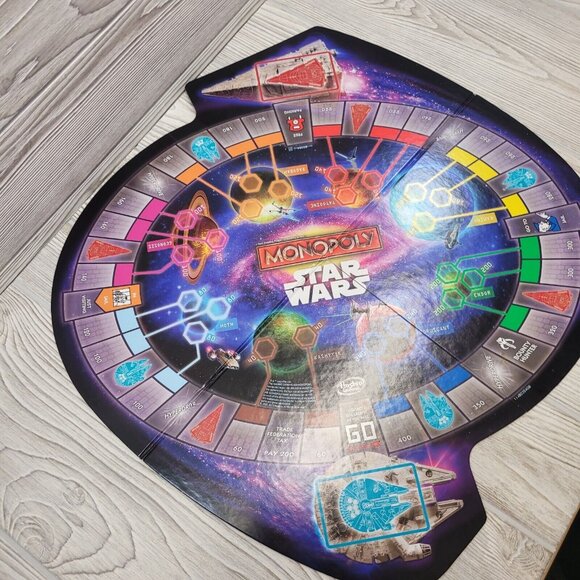 Disney Star Wars‎ Monopoly Game Parker Brothers 2015 The Force Awakens - Picture 10 of 16